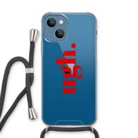 Ugh: iPhone 13 Transparant Hoesje met koord