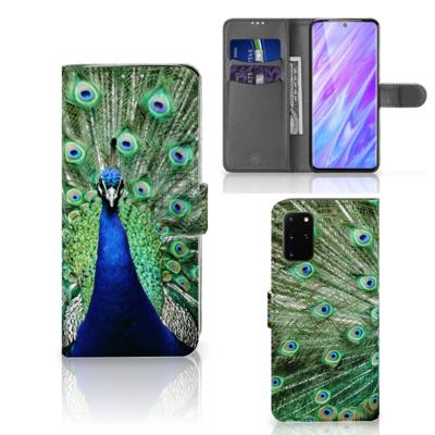 Samsung Galaxy S20 Plus | Telefoonhoesje | Met pasjeshouder | Pauw