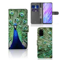 Samsung Galaxy S20 Plus | Telefoonhoesje | Met pasjeshouder | Pauw