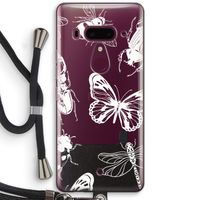 Tiny Bugs: HTC U12+ Transparant Hoesje met koord