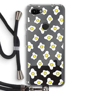 Spiegeleitjes: Pixel 3a Transparant Hoesje met koord