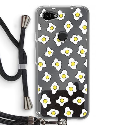 Spiegeleitjes: Pixel 3a Transparant Hoesje met koord