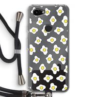 Spiegeleitjes: Pixel 3a Transparant Hoesje met koord