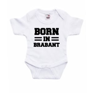 Born in Brabant cadeau baby rompertje wit jongen/meisje 92 (18-24 maanden)  -