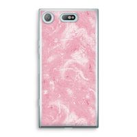 Abstract Painting Pink: Sony Xperia XZ1 Compact Transparant Hoesje - thumbnail