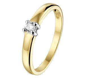 TFT Ring Zirkonia Bicolor Goud