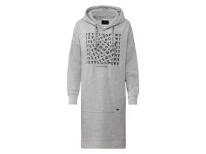 CRIVIT by Jette Sport dames sweaterjurk met katoen (S (36/38), Grijs)