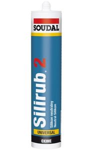 Soudal Silirub 2 | Siliconenkit | Grijs | 600 ml - 100252