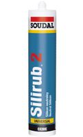 Soudal Silirub 2 | Siliconenkit | Grijs | 600 ml - 100252