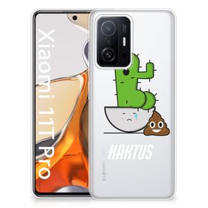 Xiaomi 11T | 11T Pro Telefoonhoesje met Naam Cactus Poo