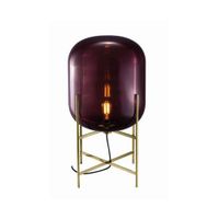 Pulpo Oda Medium Vloerlamp - Aubergine - Messing