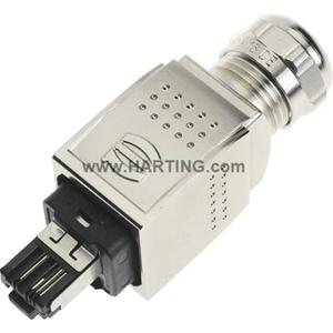 Harting 09352260401 Sensor/actuator dataconnector Aantal polen (sensoren): 4P4C Stekker, recht 1 stuk(s)