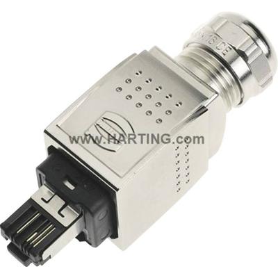 Harting 09352260401 Sensor/actuator dataconnector Aantal polen (sensoren): 4P4C Stekker, recht 1 stuk(s)