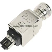 Harting 09352260401 Sensor/actuator dataconnector Aantal polen (sensoren): 4P4C Stekker, recht 1 stuk(s)