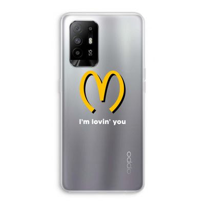 I'm lovin' you: Oppo A94 5G Transparant Hoesje