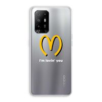 I'm lovin' you: Oppo A94 5G Transparant Hoesje