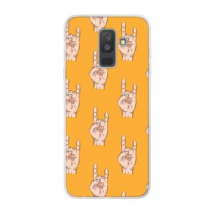 Rock: Samsung Galaxy A6 Plus (2018) Transparant Hoesje