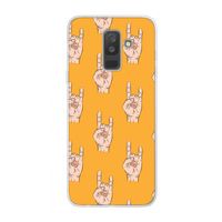 Rock: Samsung Galaxy A6 Plus (2018) Transparant Hoesje