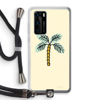 Palmboom: Huawei P40 Transparant Hoesje met koord