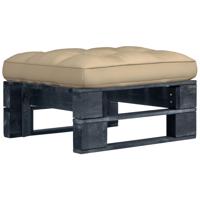 Tuinhocker pallet zwart geïmpregneerd grenenhout Tuinhocker pallet zwart geïmpregneerd grenenhout