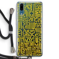 Majorelle Blue Print: Huawei P20 Transparant Hoesje met koord