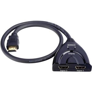 Schwaiger HDM21A531 HDMI-switch 2 poorten Vergulde connectoren 1920 x 1080 Pixel