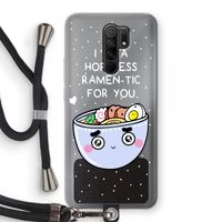 I'm A Hopeless Ramen-Tic For You: Xiaomi Redmi 9 Transparant Hoesje met koord
