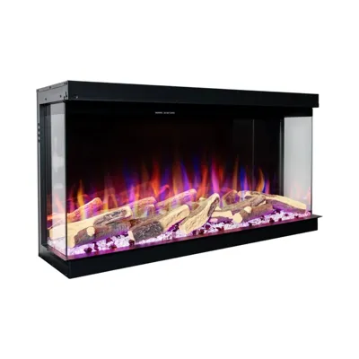 Aflamo Superb 40 Elektrische Haard - 3-zijdig Inbouw, LED Vlam, 5 Kleuren, 1,5 kW Warmteafgifte