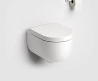 Clou Hammock randloos toilet keramiek 49cm met softclose zitting wit mat - thumbnail