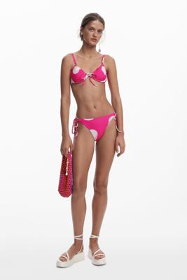 Fuchsia schelpen bikinibroekje - RED - L