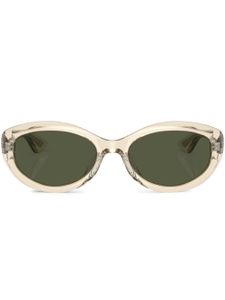 Oliver Peoples lunettes de soleil transparente à monture ronde - Jaune