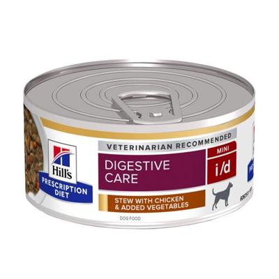 Hill&apos;s Prescription Diet I/D Digestive Care hondenvoer nat stoofpotje met Kip en groenten 24x156g blik