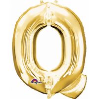 Mega grote gouden ballon letter Q   - - thumbnail