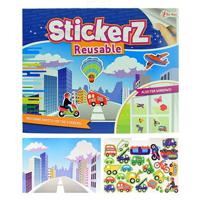 StickerZ Stickerboek Verschillende Voertuigen met Herbruikbare (Raam) Stickers - thumbnail