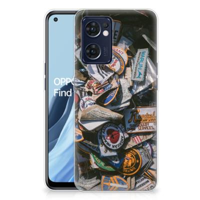 OPPO Reno 7 5G | Find X5 Lite | Siliconen hoesje | met foto Badges