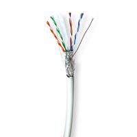 Nedis Netwerk Kabel Rol | CAT6 | Solid | S/FTP | Koper | 100.0 m | Binnenshuis | Rond | LSZH | Grijs | Gift Box - CCBG8528GY100S