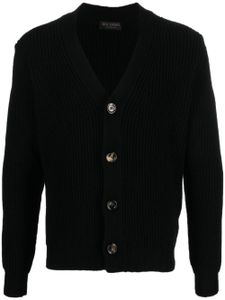 Dell'oglio cardigan en maille à col v - Noir