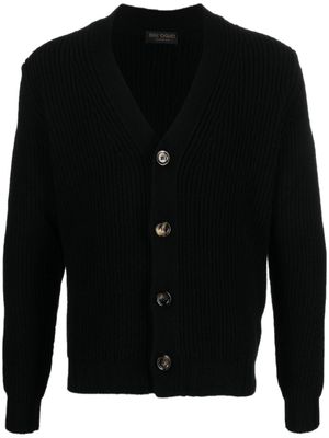 Dell'oglio cardigan en maille à col v - Noir