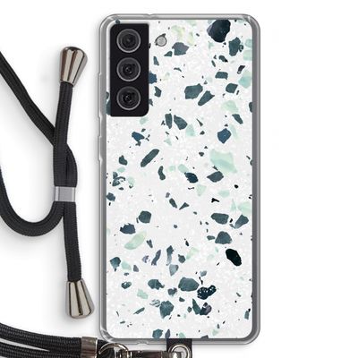 Terrazzo N°2: Samsung Galaxy S21 FE Transparant Hoesje met koord