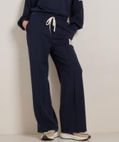 wide fit broek met label