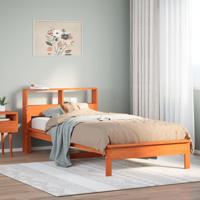 Bed met boekenkast zonder matras grenenhout wasbruin 75x190 cm Bed met boekenkast zonder matras grenenhout wasbruin 75x190 cm