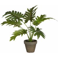Mica Decoration kunstplant Philodendron - groen - H30 en D27 cm - Kamerplant   -