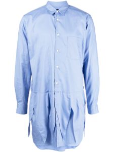 Comme des Garçons Homme Plus chemise superposée en coton - Bleu