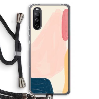 Saturday Flow: Sony Sony Xperia 10 III Transparant Hoesje met koord