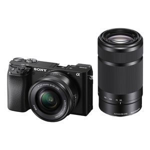 Sony Alpha A6100 systeemcamera + 16-50mm + 55-210mm (ILCE6100YB.CEC)