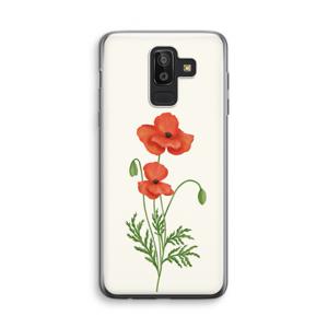 Red poppy: Samsung Galaxy J8 (2018) Transparant Hoesje