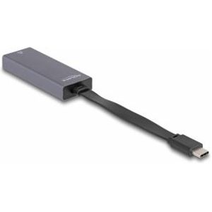 DeLOCK 66248 tussenstuk voor kabels RJ-45 USB C Grijs