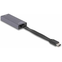 DeLOCK 66248 tussenstuk voor kabels RJ-45 USB C Grijs - thumbnail