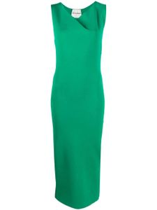 Roland Mouret robe sans manches à encolure asymétrique - Vert