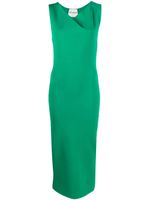 Roland Mouret robe sans manches à encolure asymétrique - Vert